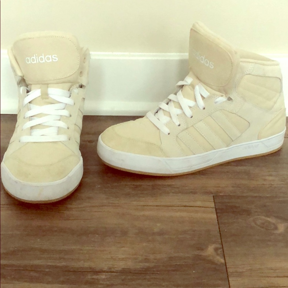 High top adidas - only worn twice!